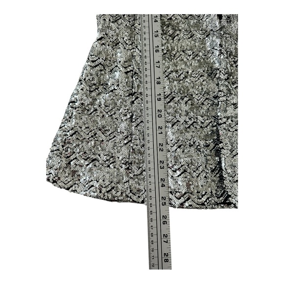 NWT Zara Silver Sequin Blazer - Size L - Picture 10 of 14